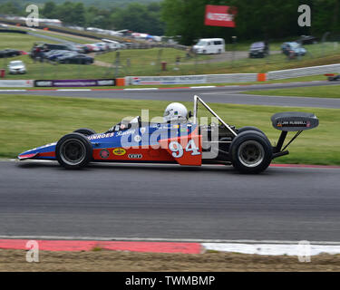 Peter Brennan, Brabham BT40, HSCC Historic Formula 2, Formula Atlantic, Masters Historic Festival, Brands Hatch, May 2019. Brands Hatch, classic cars, Stock Photo