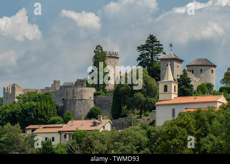 Trsat Castle, Rijeka, Croatia Stock Photo