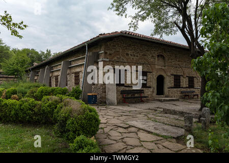 Ancient murals inside the Nativity of Christ church, 16th - 17th century. Arbanasi, Bulgaria Stock Photo