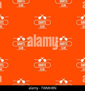 Darts pattern vector orange Stock Vector