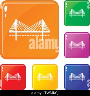 harbor bridge color icon vector illustration Stock Vector Image & Art ...