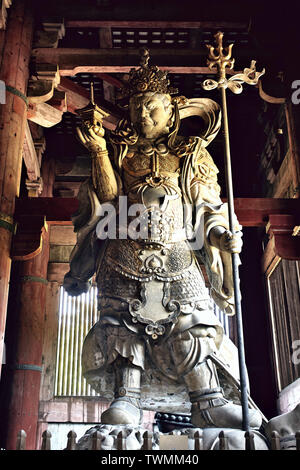 Inside the Daibutsuden, Great Buddha Hall, of the Todaiji Temple
