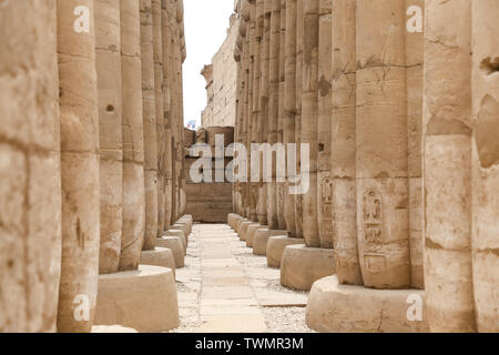 Columns in Luxor Temple, Luxor City, Egypt Stock Photo