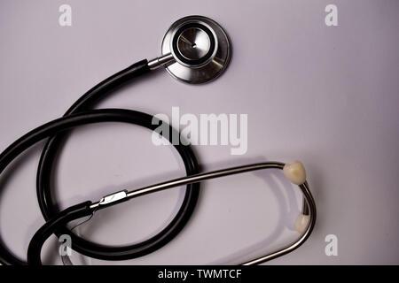 Stethoscope isolated on white background. Healthcare/Medical concept Stock Photo