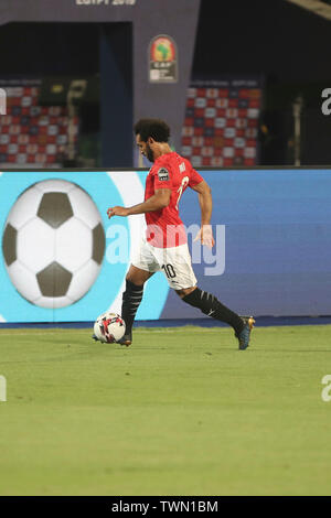 Cairo, Egypt. 21st June, 2019. Egypt's Mohamed Salah in action during the 2019 Africa Cup of Nations Group A soccer match between Egypt and Zimbabwe at the Cairo International Stadium. Credit: Omar Zoheiry/dpa/Alamy Live News Stock Photo