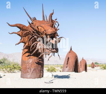 Art Installation Anza Borrego Desert California United States Stock Photo