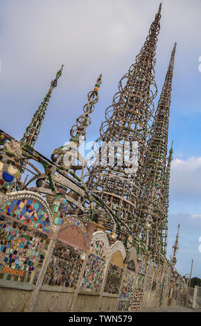 Watts Towers, Watts Los Angeles California United States Stock Photo