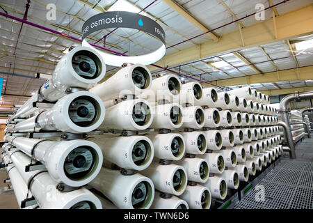 June 20, 2019 San Jose / CA / USA - Reverse Osmosis equipment at the Silicon Valley Advanced Water Purification Center located in South San Francisco Stock Photo