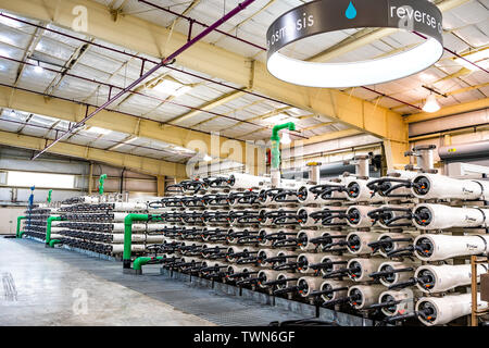 June 20, 2019 San Jose / CA / USA - Reverse Osmosis equipment at the Silicon Valley Advanced Water Purification Center located in South San Francisco Stock Photo