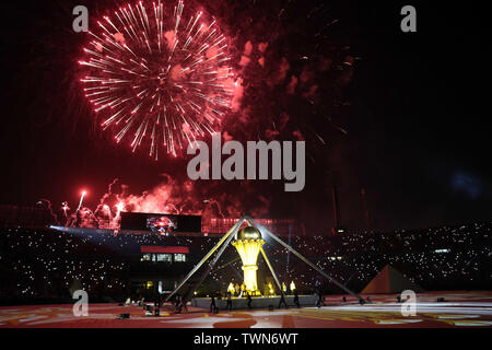 Cairo. 21st June, 2019. The opening ceremony of the 2019 African Cup of Nations is held in Cairo, Egypt on June 21, 2019. Credit: Ahmed Gomaa/Xinhua/Alamy Live News Stock Photo