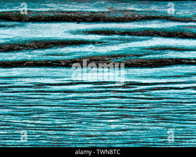 Texture surface of old wooden board / blue background Stock Photo