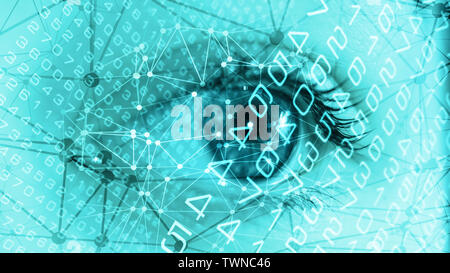 Neural network digital medicine experiment concept Stock Photo
