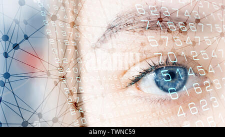 Medicine science vision, science fiction future Stock Photo