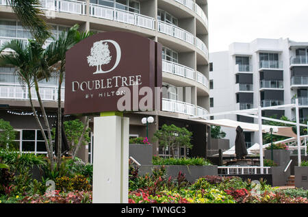 Double Tree hotel in downtown cairns, australia at daytime
