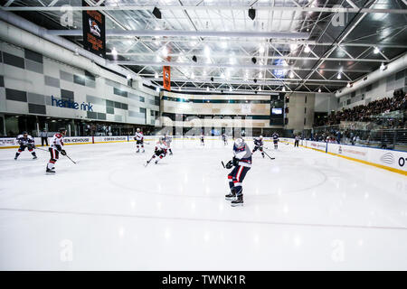 MELBOURNE, AUSTRALIA - JUNE 21: Canada Vs USA in the 2019 Ice Hockey Classic in Melbourne, Australia Stock Photo