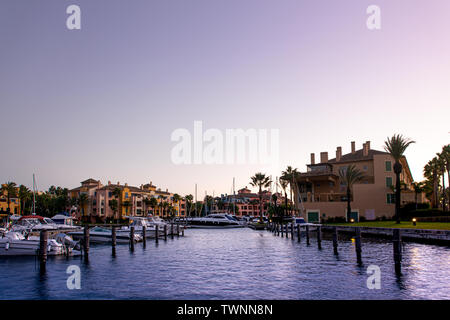 Sotogrande urbanisation and Marina in Andalusia Stock Photo