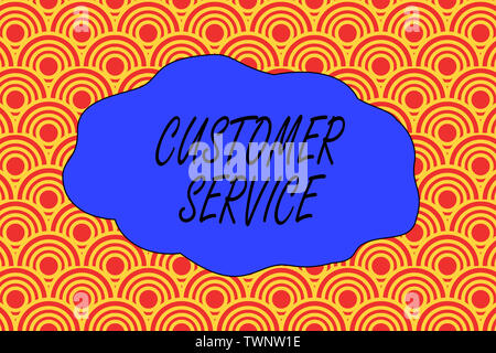 Handwriting text writing Customer Service. Conceptual photo process of ensuring client satisfaction with product Abstract seamless repeat design half Stock Photo