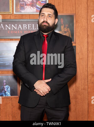 Westwood, CA - June 20, 2019: Juanma Paradiso attends the Premiere Of Warner Bros' 'Annabelle Comes Home' held at Regency Village Theatre Stock Photo