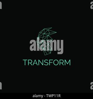 This logo design for all creative business.Excellent logo,simple and unique concept. Stock Vector