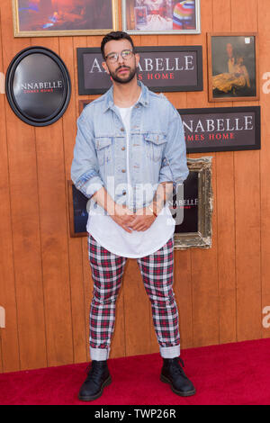 Westwood, United States. 20th June, 2019. WESTWOOD, LOS ANGELES, CALIFORNIA, USA - JUNE 20: Gara arrives at the Los Angeles Premiere Of Warner Bros' 'Annabelle Comes Home' held at Regency Village Theatre on June 20, 2019 in Westwood, Los Angeles, California, United States. (Photo by Rudy Torres/Image Press Agency) Credit: Image Press Agency/Alamy Live News Stock Photo