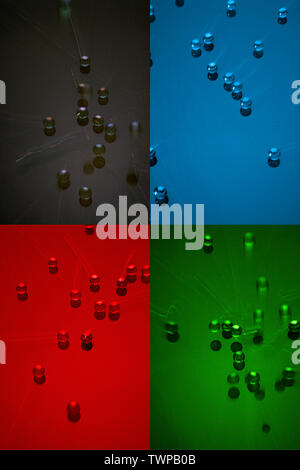 STILL LIFE OF GLASS MARBLES, SOME IN MOTION CREATING A BLUR Stock Photo