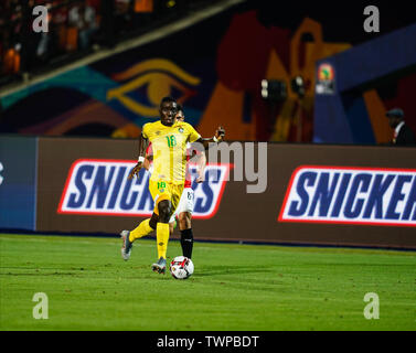 Cairo, Egypt.   21st June, 2019. Marvellous Nakamba of Zimbabwe during the African Cup of Nations match between Egypt and Zimbabwe at the Cairo International Stadium in  Ulrik Pedersen/CSM/Alamy Live News Stock Photo