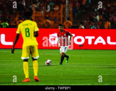 Cairo, Egypt.   21st June, 2019. Tarek Hamed of Egypt during the African Cup of Nations match between Egypt and Zimbabwe at the Cairo International Stadium in  Ulrik Pedersen/CSM/Alamy Live News Stock Photo