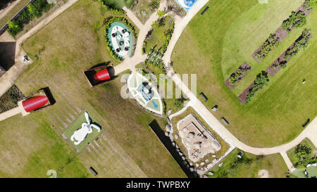 Forres UK 22 June 2019. The Playful Garden at Brodie Castle