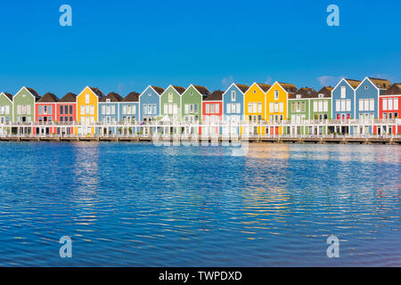 Modern Dutch Row Houses in Houten Netherlands Stock Photo