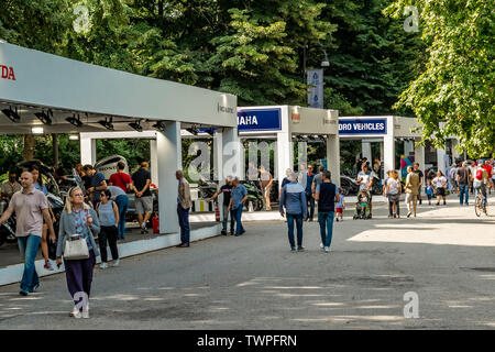 Turin, Piedmont, Italy. 22nd June 2019.Italy Piedmont Turin Valentino park Auto Show 2019 - Stands Credit: Realy Easy Star/Alamy Live News Stock Photo
