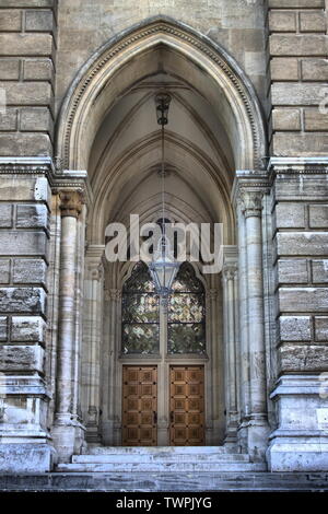 Entrance of Vienna City Hall building, Austria Stock Photo