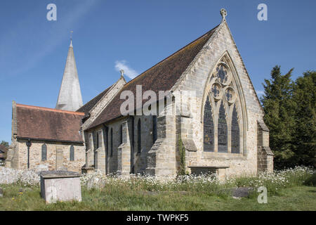 parish church in the village of fletching east sussex Stock Photo