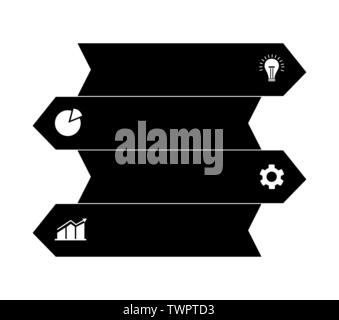 arrows labels infographics business icons vector illustration design ...