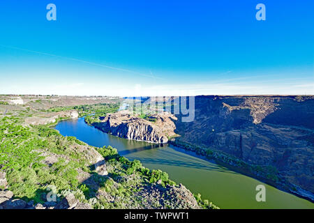 The Snake River at Twin Fall Stock Photo