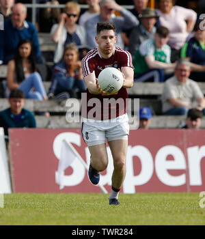 TEG Cusack Park, Westmeath, Ireland. 22nd June, 2019. GAA Football All-Ireland Senior Championship Westmeath versus Limerick; James Dolan on the ball for Westmeath Credit: Action Plus Sports/Alamy Live News Stock Photo