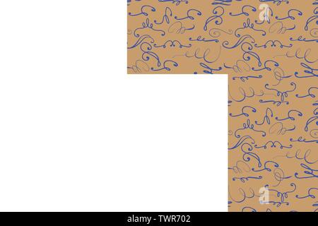 set of hand-drawn doodle sketch borders, Hand written sign texture can be used for printing onto fabric and paper or invitation. Stock Vector