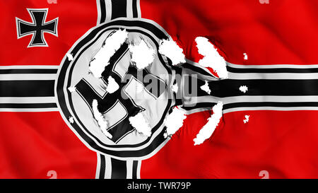 Broken Germany Nazi flag, white background, 3d rendering Stock Photo ...