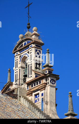 Spain; Andalusia; Seville; Convento de Santa Isabel, convent, bell tower, Stock Photo