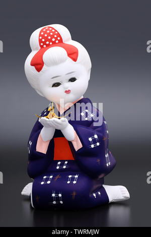 Traditional Japanese Hakata girl doll Stock Photo