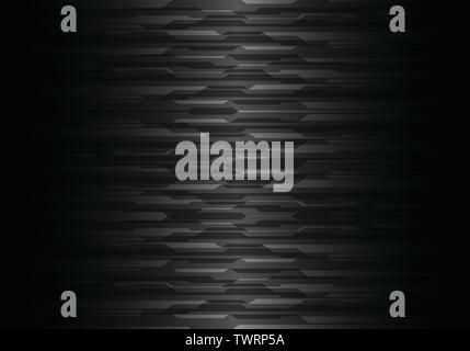 Abstract black grey circuit with blank design modern futuristic background vector illustration. Stock Vector