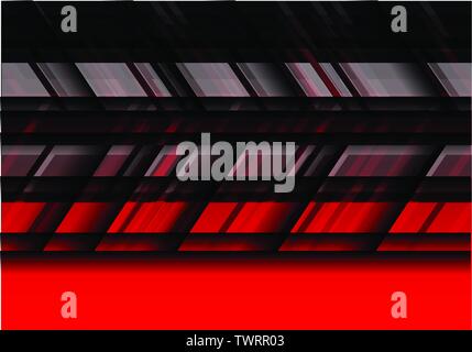 Abstract black gray red texture futuristic background vector illustration. Stock Vector
