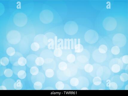 Abstract blue bokeh light luxury background vector illustration. Stock Vector