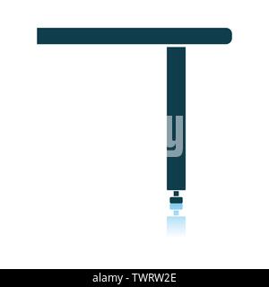 Briefing Table Console Icon. Shadow Reflection Design. Vector Illustration. Stock Vector