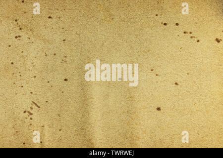 texture background old stained paper ocher colored Stock Photo