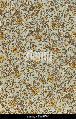 texture background paper flowers old-fashioned Stock Photo