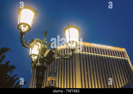 The venetian macao, the casino resort hotel in Cotai strip, taipa of Macau. Stock Photo