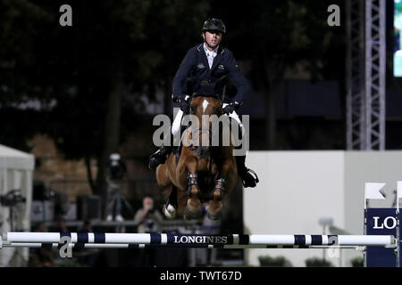 Cascais Portugal. 22nd June 2019. Ben Maher of United Kingdom