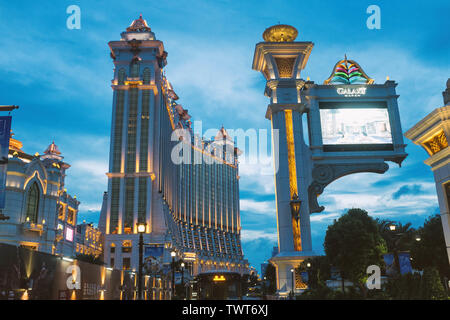 Galaxy Macau, the hotel resort and casino in Cotai strip, Taipa of Macau. Stock Photo