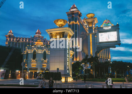 Galaxy Macau, the hotel resort and casino in Cotai strip, Taipa of Macau. Stock Photo