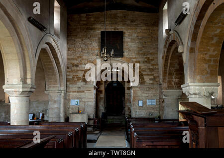 St. Nicholas Church, Bringhurst, Leicestershire, England, UK Stock Photo